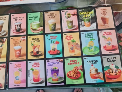 ป้ายราคาหรือสมุดเมนู