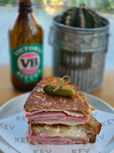 Ham and Cheese Sourdough Sandwich