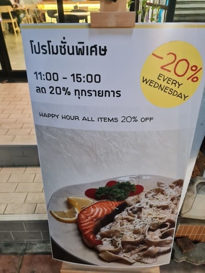 ป้ายราคาหรือสมุดเมนู