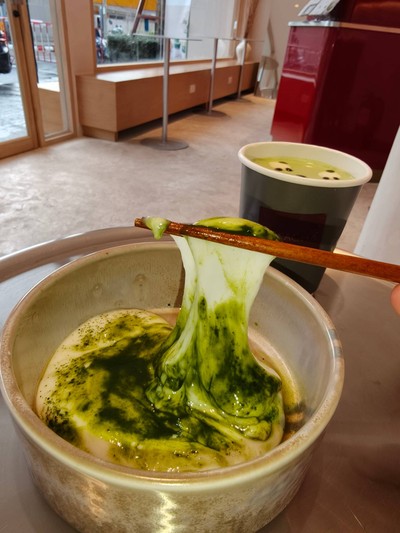 Coconut Milk Mochi (Matcha)