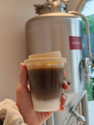 Hojicha latte