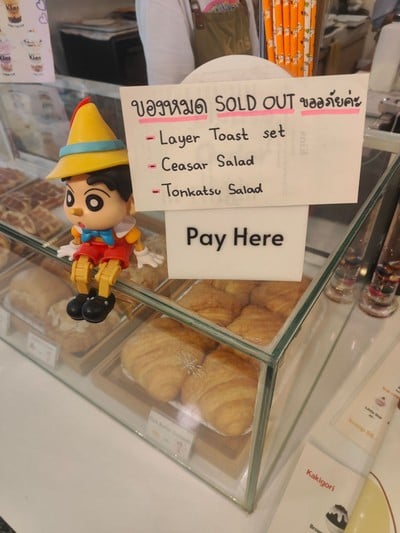 ป้ายราคาหรือสมุดเมนู