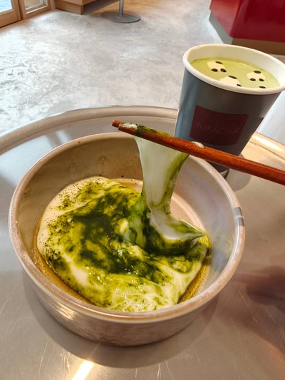 Coconut Milk Mochi (Matcha)