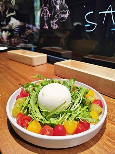 Marinated Cherry Tomatoes Burrata