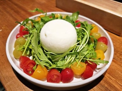 Marinated Cherry Tomatoes Burrata