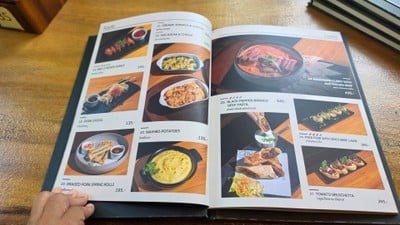 ป้ายราคาหรือสมุดเมนู