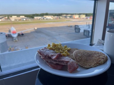 Breakfast with a view
