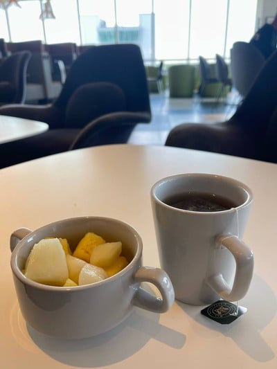 Fruits and tea