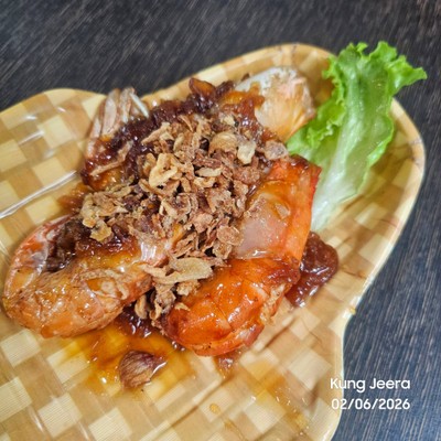 กุ้งทอดซอสมะขาม