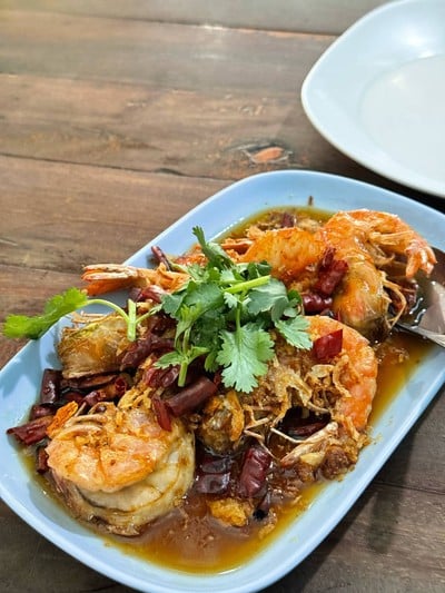 กุ้งซอสมะขาม