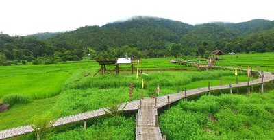 บรรยากาศ สะพานบุญโขกู้สุ่ย