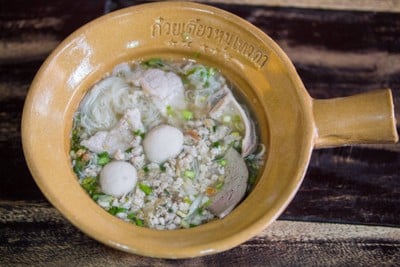 เมนูของร้าน ก๋วยเตี๋ยวหมูเทวดา ศรีนครินทร์ บางนา