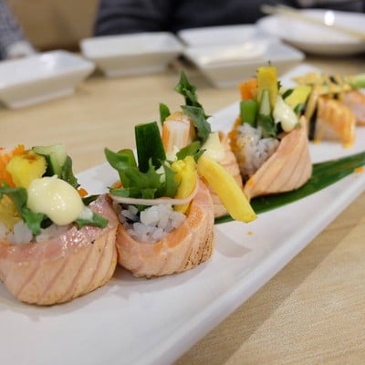 รีวิว Kin donburi เซ็นทรัลพลาซา เวสต์เกต - Buffet แซลมอน เนื้อ อาหารญี่ปุ่น