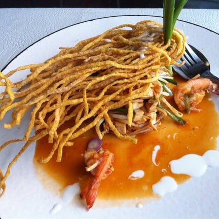 ผัดไทกุ้้งสด