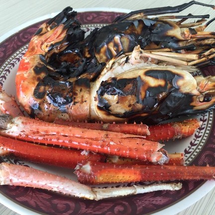 กุ้งเผา