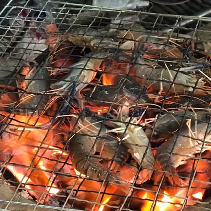 ย่างกันแบบสดๆ