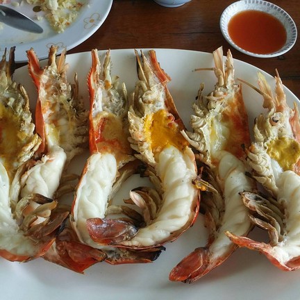 รวยกุ้งเผา