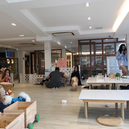 บรรยากาศส่วนคาเฟ่ร้านอาหาร