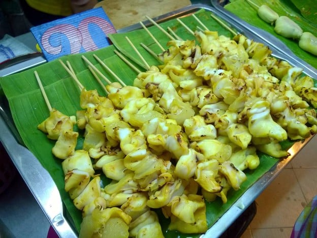 หมึกย่าง ปิ้งย่าง ตลาดใหม่