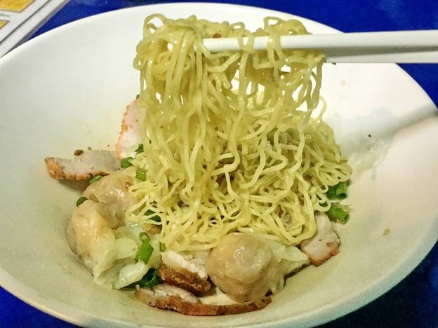 เมนูของร้าน บะหมี่ปู เกี๊ยวกุ้ง เจ้าสัว บะหมี่ปู เกี้ยวกุ้ง
