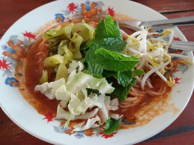 เมนูของร้าน ขนมจีนครูแขก
