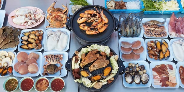 นินจาบาบีคิว ทะเลเผา-หมูกระทะ กุ้งเป็นๆ บุฟเฟต์ จอมเทียน จอมเทียนสายสอง ไม่มีสาขา
