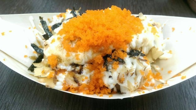 ทาโกะยากิ ทาโกะหมึกแดง ทาโก ทาโกะ ข้าว ขนมครก ญี่ปุ่น ปลาแชลมอน หมึก ทาโกะยากิหมึกแดง(ไร่กล้วย)