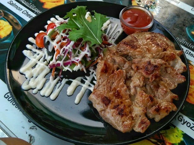 เมนูของร้าน สเต็กคำโต หน้าราชภัฏ