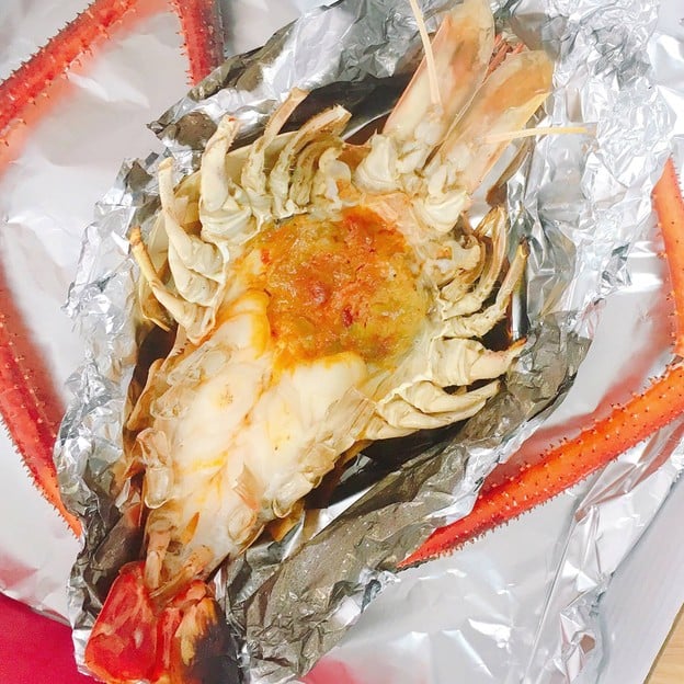 ตาปีกุ้งยักษ์เผา