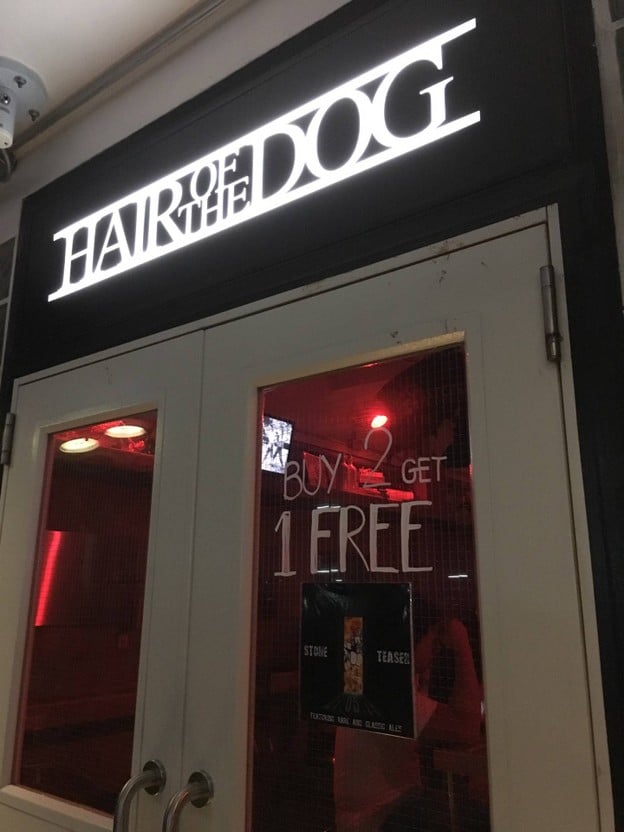 หน้าร้าน Hair of the Dog