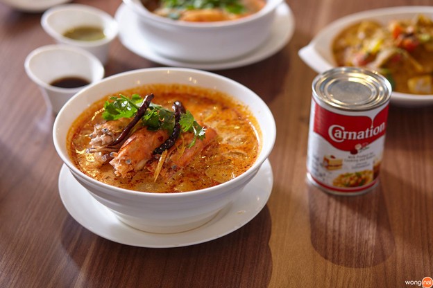 เมนูของร้าน ต้มยำกุ้ง ถนนข้าวสาร