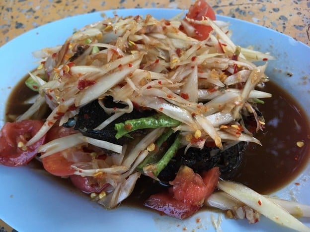 เมนูของร้าน ส้มตำปูม้า สาขา 2