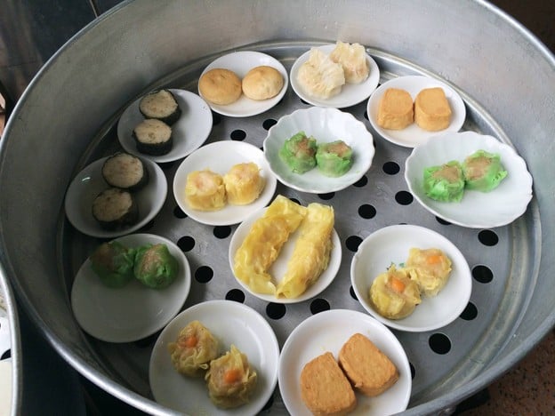 เมนูของร้าน ติ่มซำ ถนนดีบุก