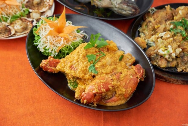 เมนูของร้าน ชาวฟ้าทะเลคราม