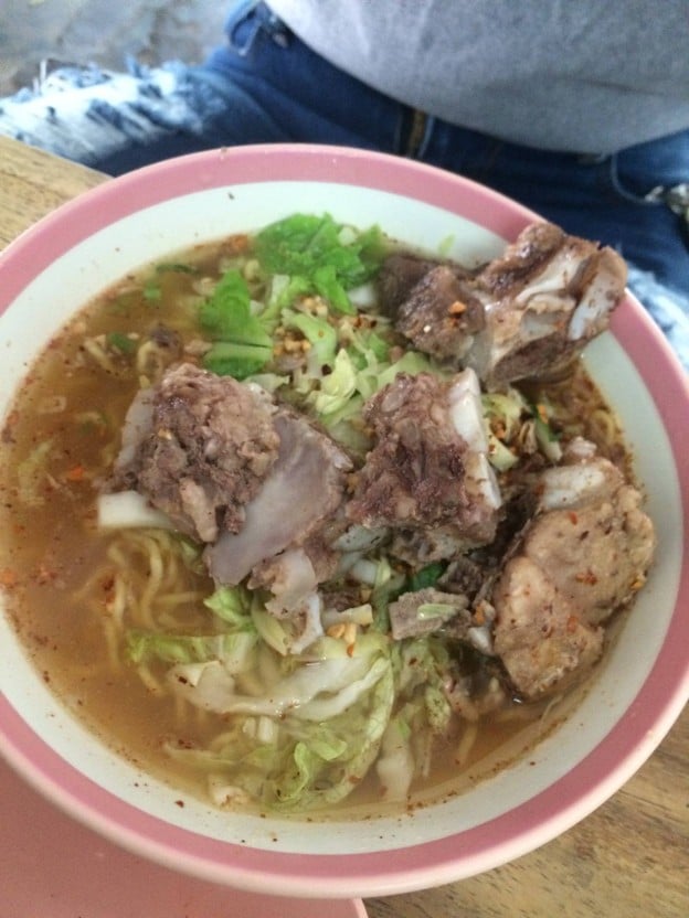 เมนูของร้าน ก๋วยเตี๋ยวต้มยำซุปกระดูก