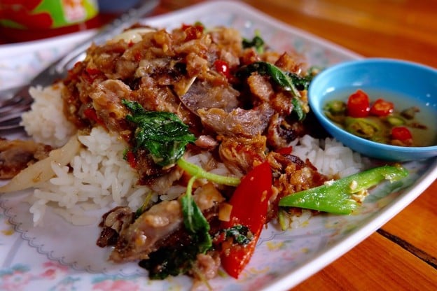 เมนูของร้าน ข้าวขาหมูเยอรมัน (แห่งเดียวในโลก)