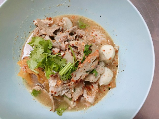 เมนูของร้าน กิมท้อ นครปฐม ก๋วยเตี๋ยวต้มยำ