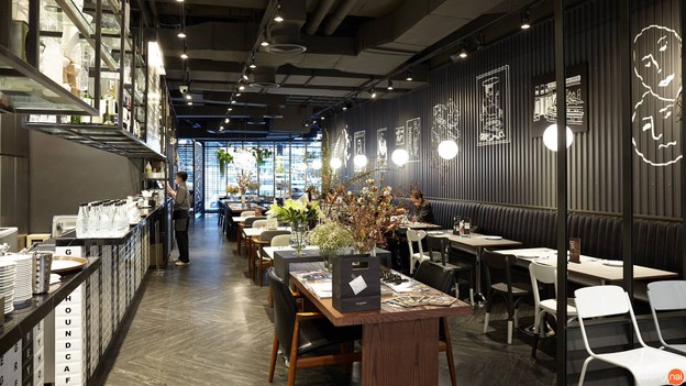 บรรยากาศ Greyhound Café Central Plaza Pinklao