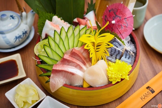 เมนูของร้าน KAMI Japanese Restaurant