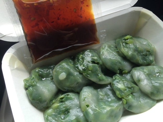 เมนูของร้าน ขนมกุยช่ายเจ๊อิม เกาะขนุน
