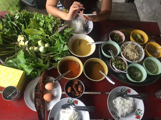 เมนูของร้าน ขนมจีน ลุงไข่ปากพนัง สงขลา