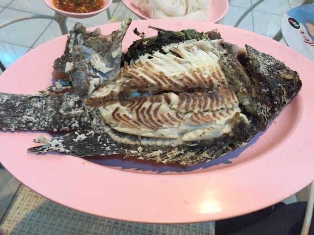 เมนูของร้าน โต้งปลาเผา