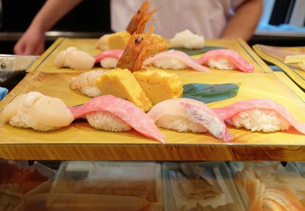 เมนูของร้าน Midori Sushi Shibuya