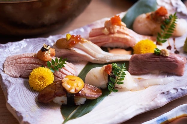 เมนูของร้าน Honmono Sushi สยามพารากอน