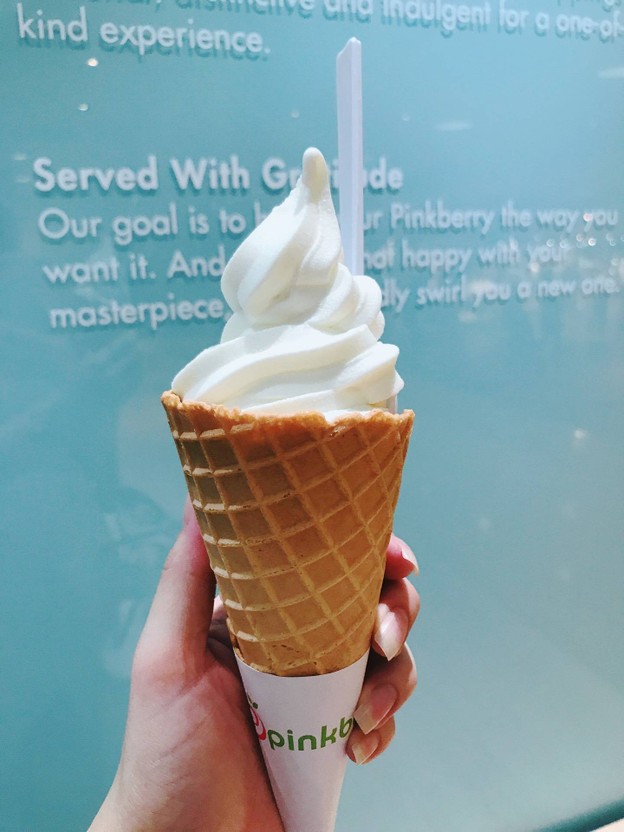 เมนูของร้าน Pinkberry เซ็นทรัลชิดลม