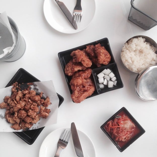 เมนูของร้าน Bonchon Korean Fried Chicken (บอนชอนไก่ทอดเกาหลี) สยามเซ็นเตอร์