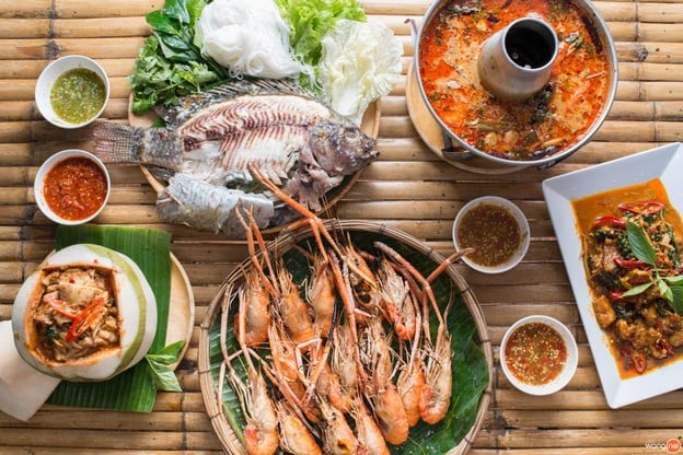 เมนูของร้าน สวนอาหารคานบุญ