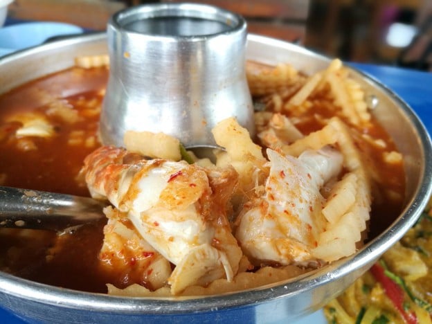 เมนูของร้าน พรทะเลซีฟู้ด ชะอำ