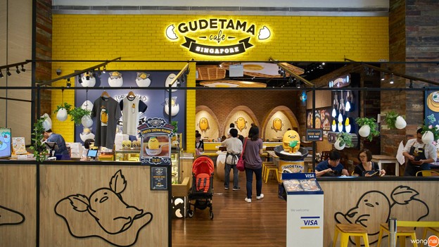 หน้าร้าน Gudetama Cafe Singapore