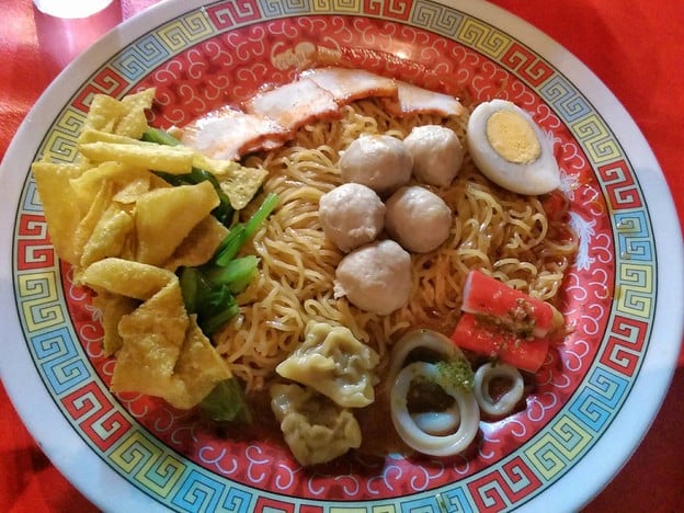 เมนูของร้าน บะหมี่กังฟูแพนด้า